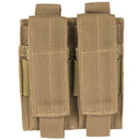 Porte-chargeur double Mil-Tec pour pistolet polyester PVC compatible MOLLE avec hauteur réglable