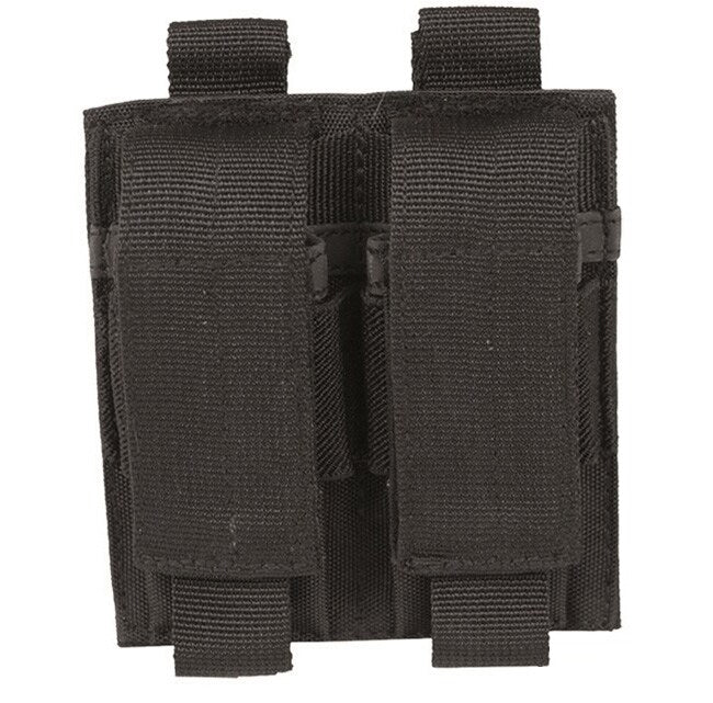 Porte-chargeur double Mil-Tec pour pistolet polyester PVC compatible MOLLE avec hauteur réglable