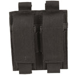 Porte-chargeur double Mil-Tec pour pistolet polyester PVC compatible MOLLE avec hauteur réglable