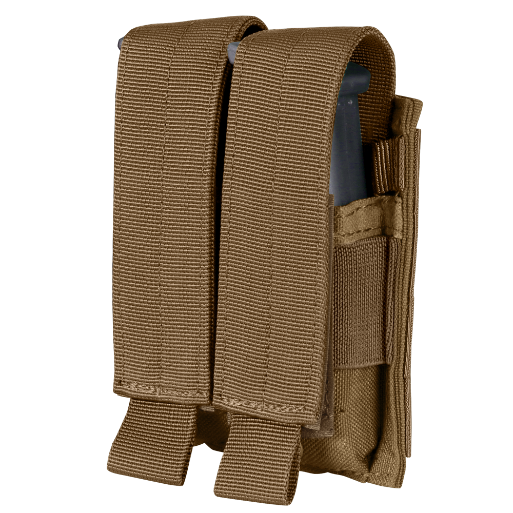 Porte-chargeur fermé Condor Double Pistol rabat amovible convertible en ouvert