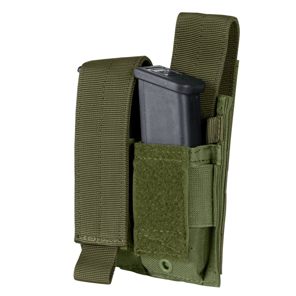 Porte-chargeur fermé Condor Double Pistol rabat amovible convertible en ouvert