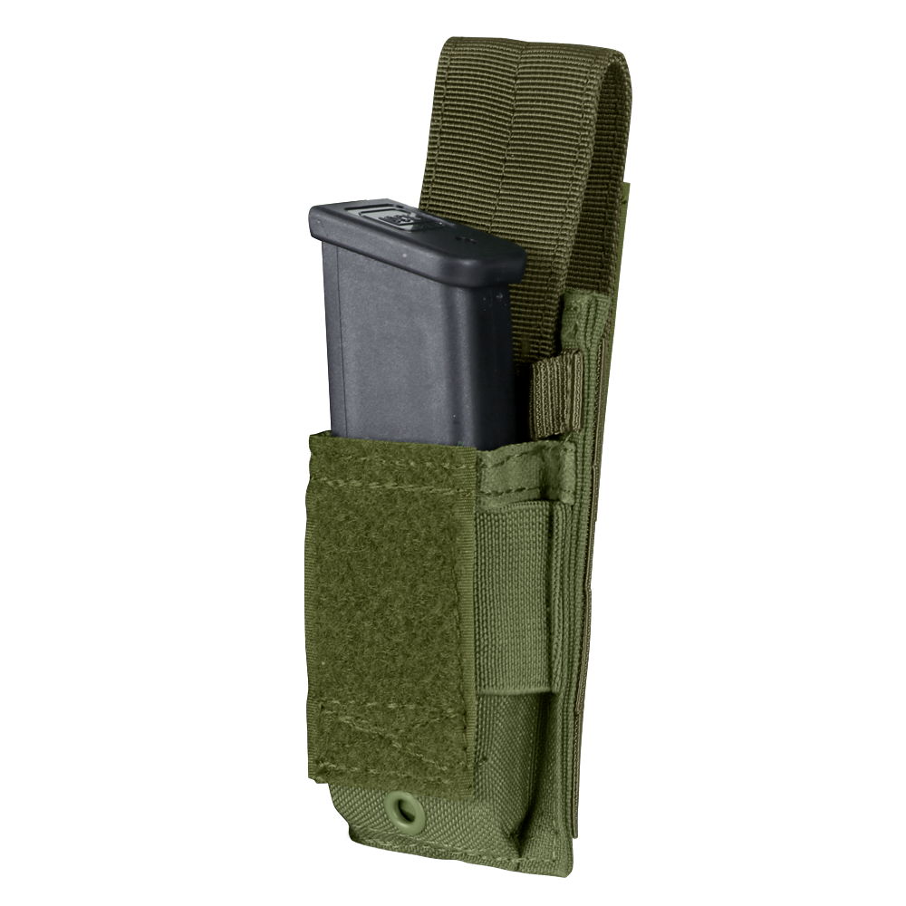Porte-chargeur fermé Condor Single Pistol rabat amovible et bride élastique