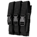 Porte-chargeur fermé Condor Triple MP5 boucles latérales et bride élastique