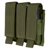 Porte-chargeur fermé Condor Triple Pistol rabats amovibles et brides élastiques