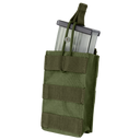 Porte-chargeur ouvert Condor Single G36 rétention élastique et bande MOLLE frontale
