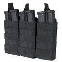 Porte-chargeur ouvert Condor Triple M4 trois chargeurs et profil plat de 2 cm