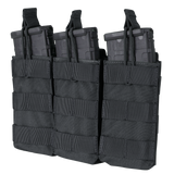 Porte-chargeur ouvert Condor Triple M4 trois chargeurs et profil plat de 2 cm