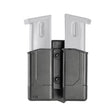 Porte-chargeur rigide double Vega Holster 8DMH03 en polymère injecté, simple et double pile, passant rotatif