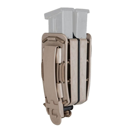 Porte-chargeur rigide double Vega Holster Bungy 8BL02 pour chargeurs de pistolet double pile, rétention élastique