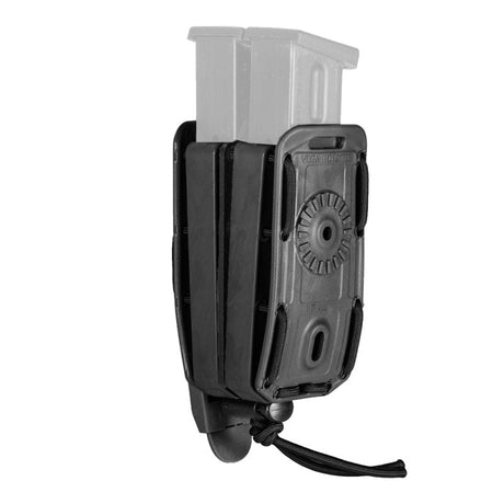 Porte-chargeur rigide double Vega Holster Bungy 8BL02 pour chargeurs de pistolet double pile, rétention élastique