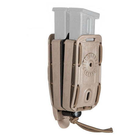 Porte-chargeur rigide double Vega Holster Bungy 8BL02 pour chargeurs de pistolet double pile, rétention élastique
