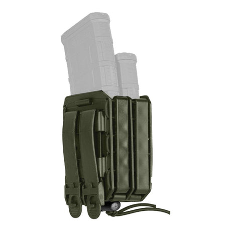 Porte-chargeur rigide double Vega Holster Bungy 8BL04 pour chargeurs de fusil 5.56, rétention élastique et MOLLE