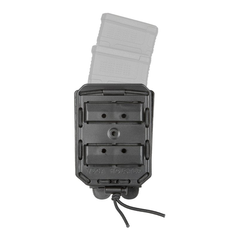 Porte-chargeur rigide double Vega Holster Bungy 8BL04 pour chargeurs de fusil 5.56, rétention élastique et MOLLE