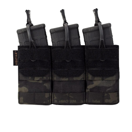 Porte-chargeur triple Agilite AG3 MOLLE 5,56 mm de 160 g, emprise 3 x 6 rangs