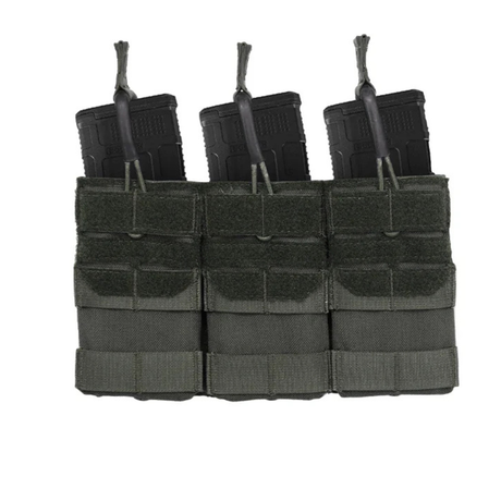Porte-chargeur triple Agilite AG3 MOLLE 5,56 mm de 160 g, emprise 3 x 6 rangs