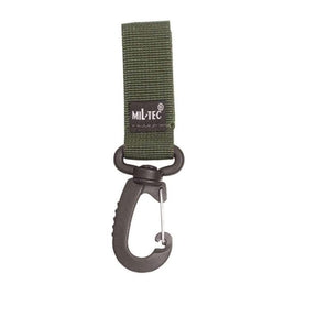 Porte-mousqueton Mil-Tec MOLLE en polypropylène largeur 2,5 cm longueur 7 cm avec auto-agrippant