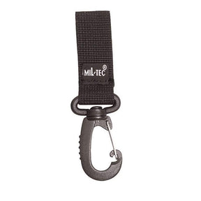 Porte-mousqueton Mil-Tec MOLLE en polypropylène largeur 2,5 cm longueur 7 cm avec auto-agrippant