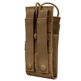 Porte-radio Condor Patrol Gen II ouvert côtés élastiques retenue par cordon