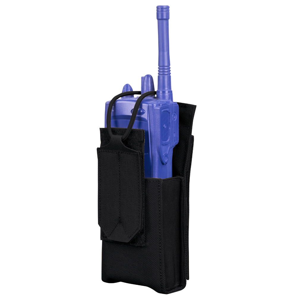 Porte-radio Condor Patrol Gen II ouvert côtés élastiques retenue par cordon