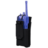 Porte-radio Condor Patrol Gen II ouvert côtés élastiques retenue par cordon