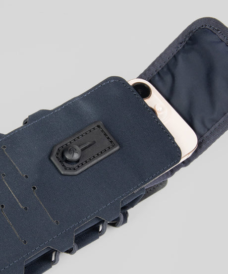 Porte-téléphone GK Dutycall à rabat sur platine MOLLE en deux finitions