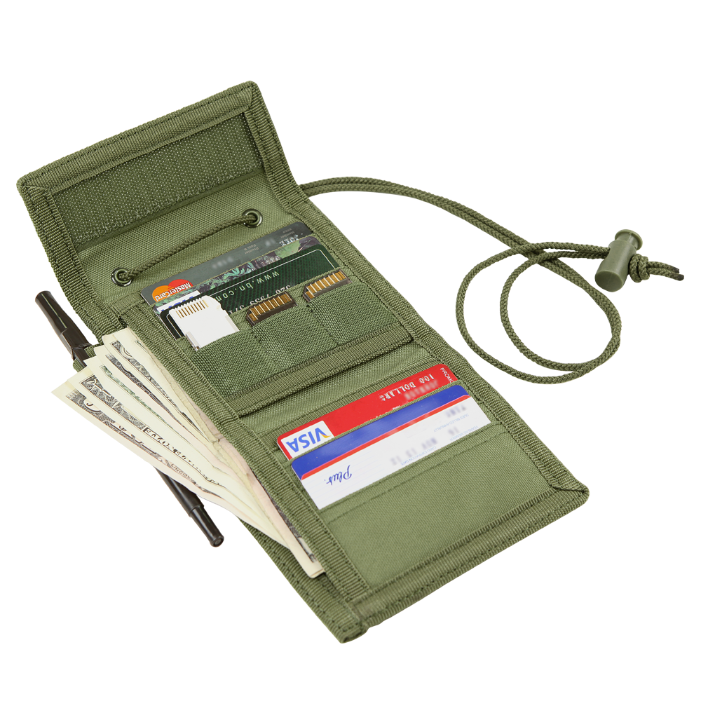 Portefeuille Condor Vault trois volets six porte-cartes et tour de cou amovible