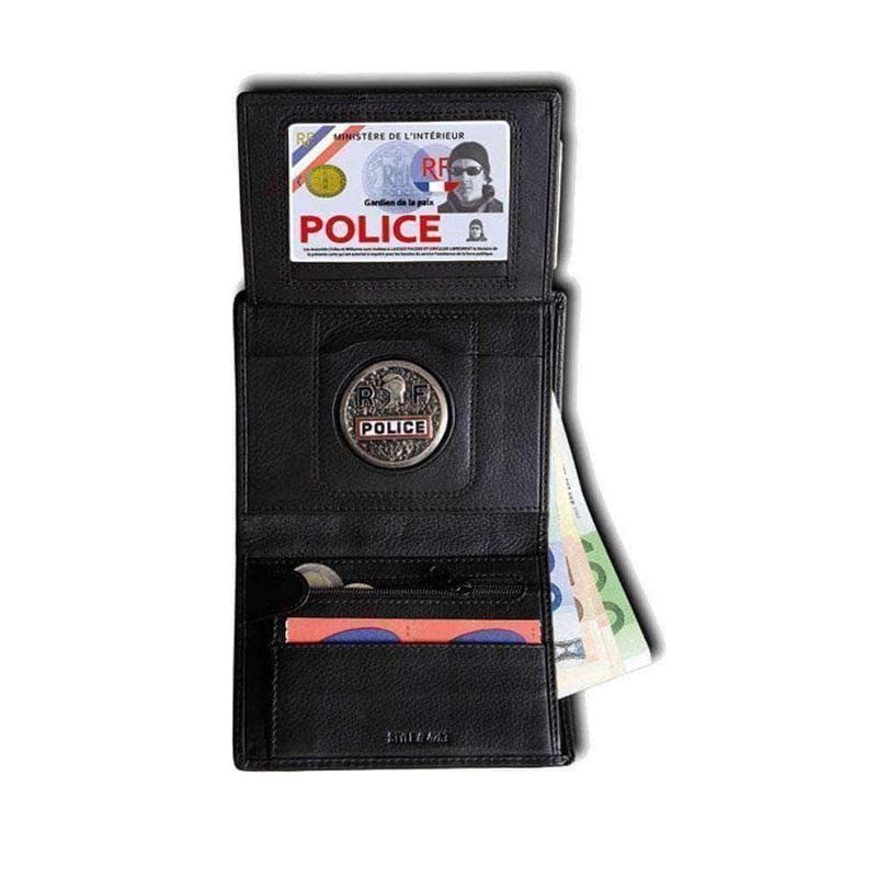 Portefeuille GK Pro FDO 3 volets cuir Navigo et porte-monnaie 100 × 135 mm