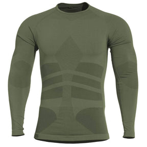 Première couche thermorégulatrice Pentagon Plexis manches longues maille respirante coupe près du corps