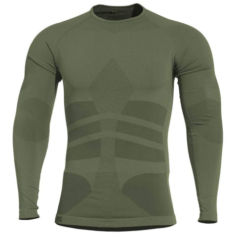 Première couche thermorégulatrice Pentagon Plexis manches longues maille respirante coupe près du corps