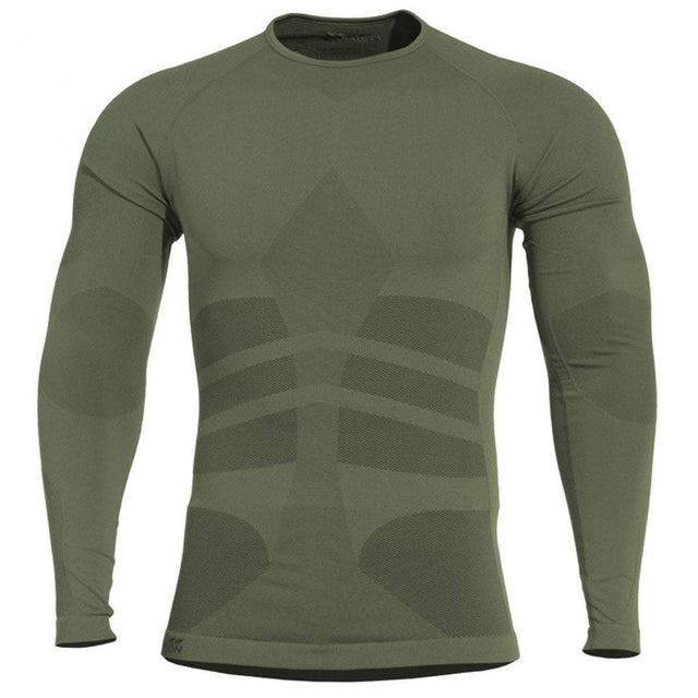 Première couche thermorégulatrice Pentagon Plexis manches longues maille respirante coupe près du corps