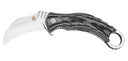Couteau pliant QSP Eagle acier D2 lame 77 mm lame karambit fil lisse