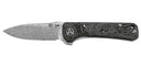 Couteau pliant QSP Hawk 131Q acier Damas lame 82 mm lame drop point