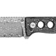Couteau à lame fixe QSP Canary 141E acier Damas lame 63 mm lame drop point