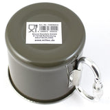 Quart Mil-Tec acier inoxydable 250 ml avec anse mousqueton pour bivouac