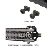 Rail cantilever M-LOK Magpul en aluminium anodisé 3 fentes pour lampe ou optique