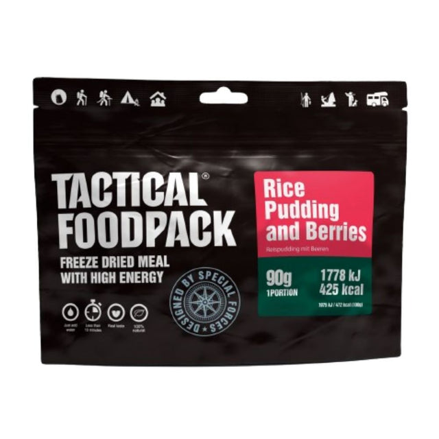 Ration lyophilisée Tactical Foodpack Riz au lait & Baies 427 kcal