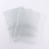 Recharge de 10 pochettes plastifiées six trous Opex pour classeur A6 14,8 x 10,5 cm