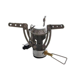 Réchaud Mil-Tec Spider acier inoxydable cartouche gaz 1 800 W 135 g avec boîtier polyéthylène