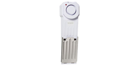 Alarme cale-porte Sabre Red 120 dB sur pile 9 V pour chambre d'hôtel et logement
