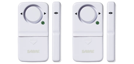 Alarme magnétique de porte et fenêtre Sabre Red 120 dB lot de 2 avec carillon