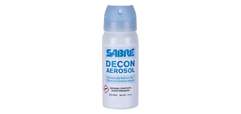 Aérosol de décontamination Sabre Red DECON MK-3 solution saline 51 ml