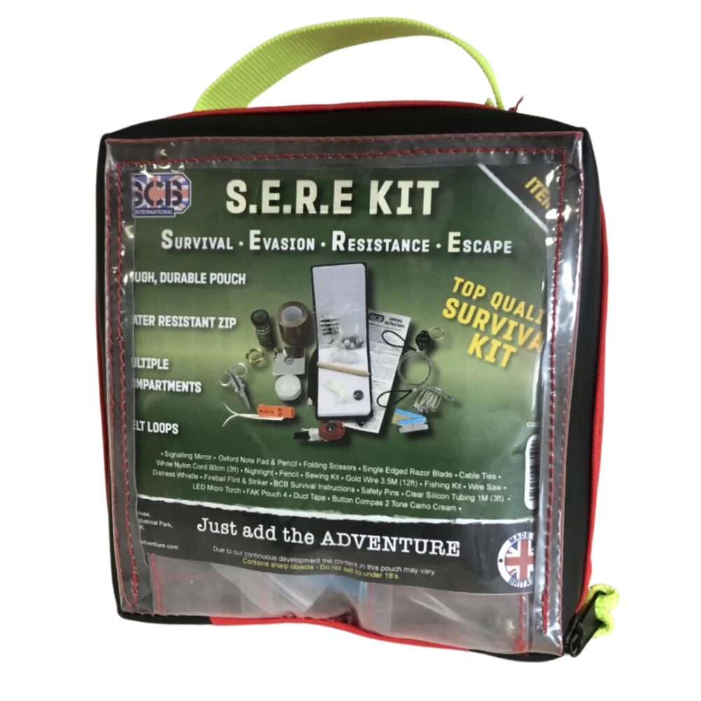 Kit de survie SERE BCB 21 pièces avec crème de dissimulation et ciseaux pliants