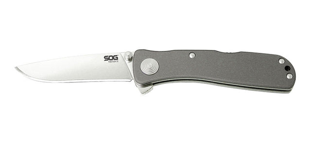 Couteau pliant SOG Twitch II drop point TWI8 acier AUS8 lame 67 mm