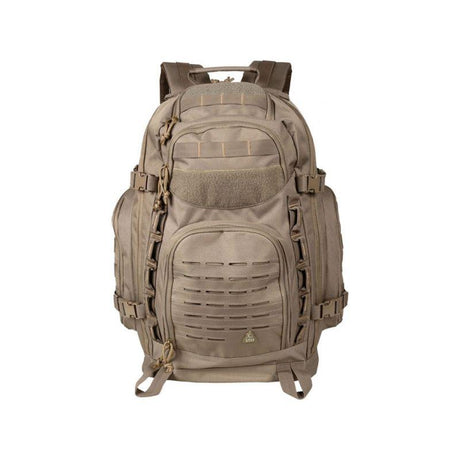 Sac à dos Ares Trek 60L en polyester 600D enduit PVC, dos ventilé et porte-piolets