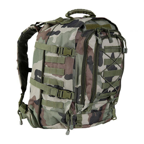 Sac à dos Ares modulable 45/60L à soufflet, dos rigide et système MOLLE, environ 2 kg