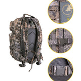 Sac à dos d'assaut Mil-Tec US 20 litres CIV-TEC polyester PVC avec système Laser Cut frontal et bretelle ventrale