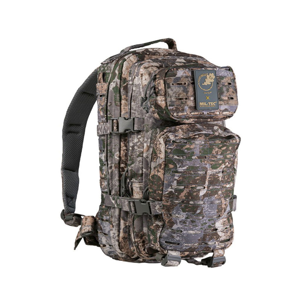 Sac à dos d'assaut Mil-Tec US 20 litres CIV-TEC polyester PVC avec système Laser Cut frontal et bretelle ventrale