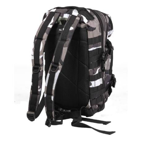 Sac à dos d'assaut Mil-Tec US 20 litres polyester enduit PVC avec système MOLLE classique cousu