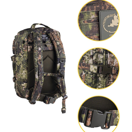 Sac à dos d'assaut Mil-Tec US 36 litres CIV-TEC Laser Cut avec bretelle pectorale