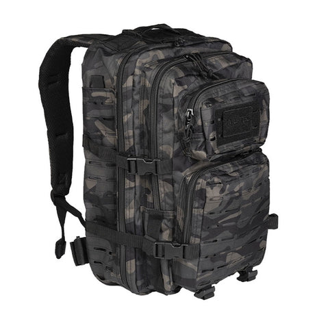 Sac à dos d'assaut Mil-Tec US 36 litres polyester PVC avec système Laser Cut frontal et compartiment hydratation